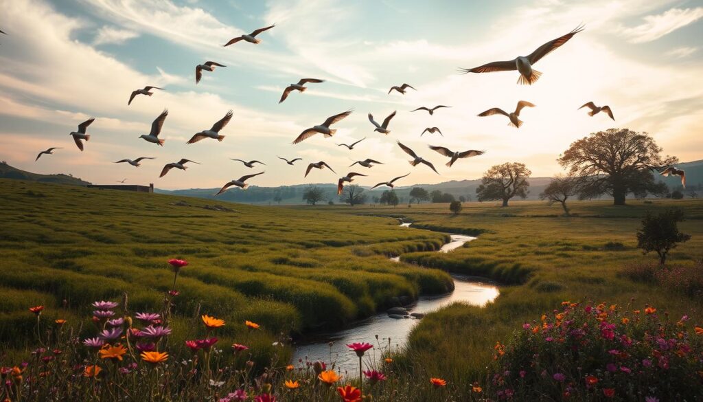 aves en libertad